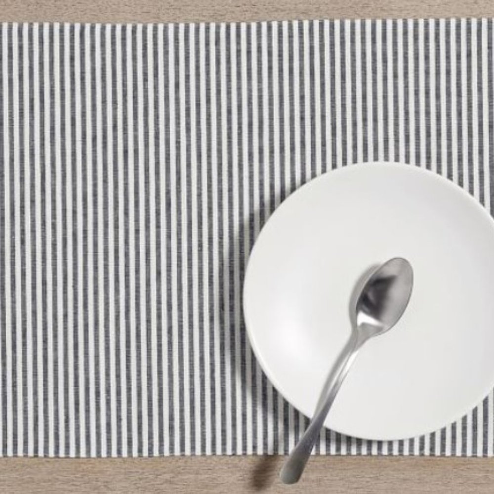 Pottery Barn Wheaton Striped Linen/Cotton Placemats